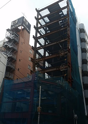 2015年7月　東京都港区倉庫･店舗･事務所　S造10F　231トン
